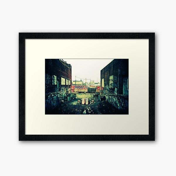 Shoot the Live Human Framed Art Print