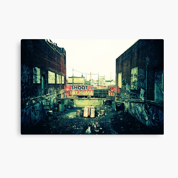 Shoot the Live Human Canvas Print