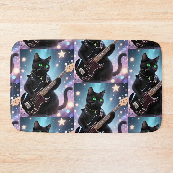 Item preview, Emerald-Eyed Nebula Bass Cat designed and sold by Melody-Merch.