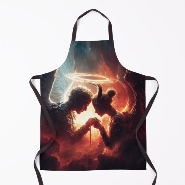 Item preview, Bound by Fire and Light – Angel & Demon Love designed and sold by VisionaryVeils.