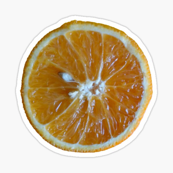 Orange coupée Sticker