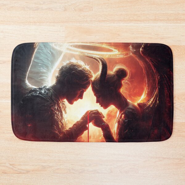 Item preview, Bound by Fire and Light – Angel & Demon Love designed and sold by VisionaryVeils.