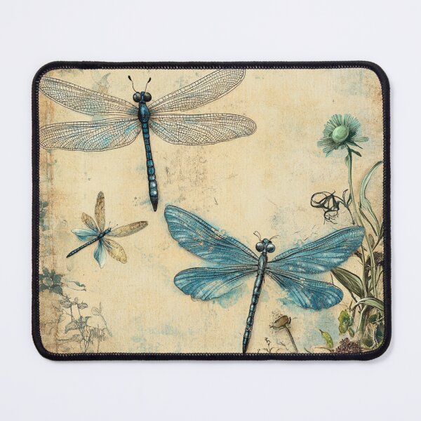 Item preview, Blue Dragonflies Ephemera designed and sold by CraftedHome.