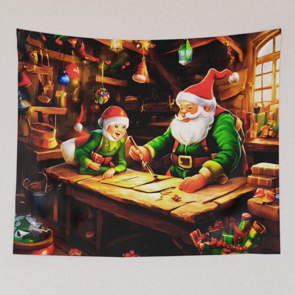 Item preview, Elves in the Workshop designed and sold by Zofia Sosnecka.