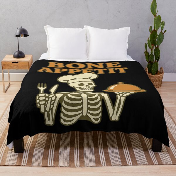 Item preview, Bone Appétit – Funny Halloween Skeleton Chef Design designed and sold by AddictiveDesign.