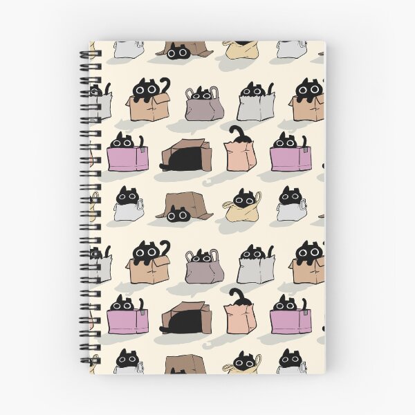 Item preview, Cats in Boxes and Paper Bags Seamless Pattern Design designed and sold by pastelcafe.