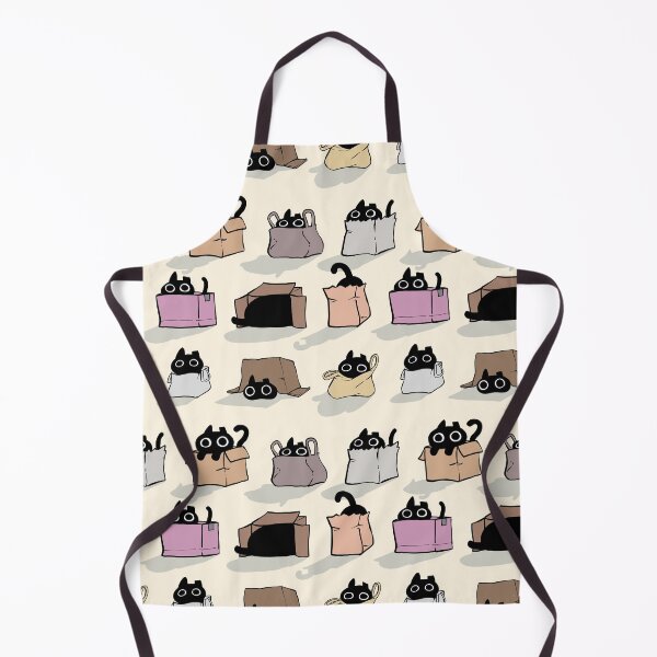 Item preview, Cats in Boxes and Paper Bags Seamless Pattern Design designed and sold by pastelcafe.