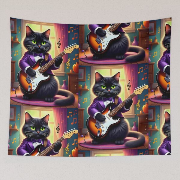 Item preview, Velvet Virtuoso Cat designed and sold by Melody-Merch.