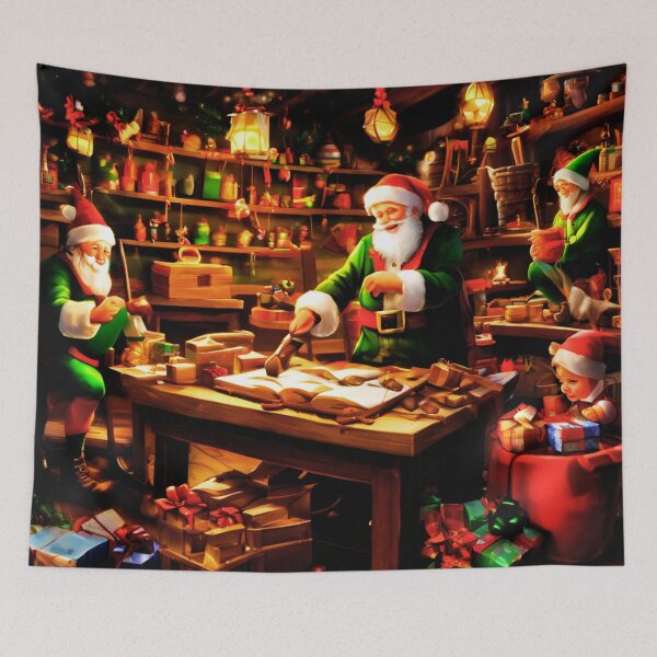 Item preview, Elves in the Workshop designed and sold by Zofia Sosnecka.
