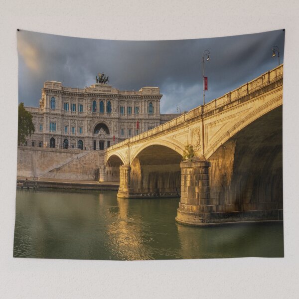 Item preview, Court of Cassation and Ponte Umberto in Sunset Light designed and sold by Kasia Design.