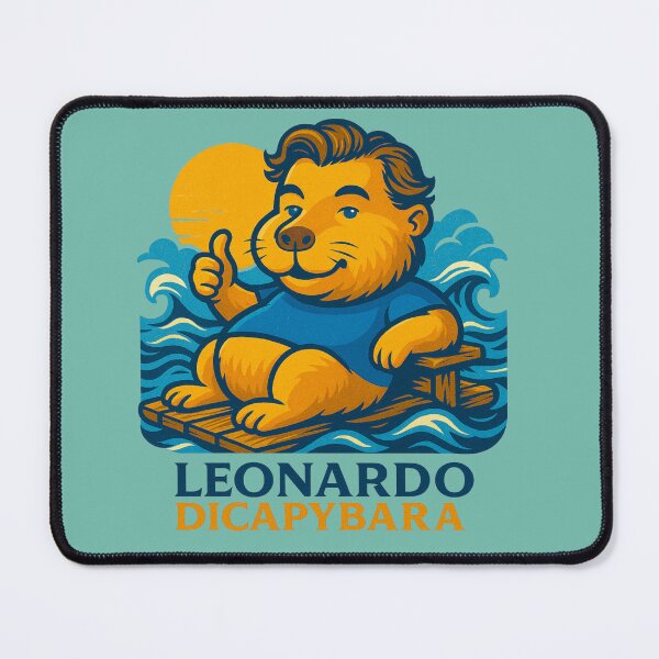 Item preview, Leonardo DiCapybara – King of the Raft designed and sold by OddJobsOnly.