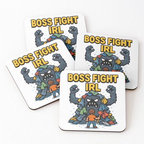 Item preview, Funny Boss Fight IRL Laundry Monster Cartoon Design. designed and sold by The-T-In-Retro.