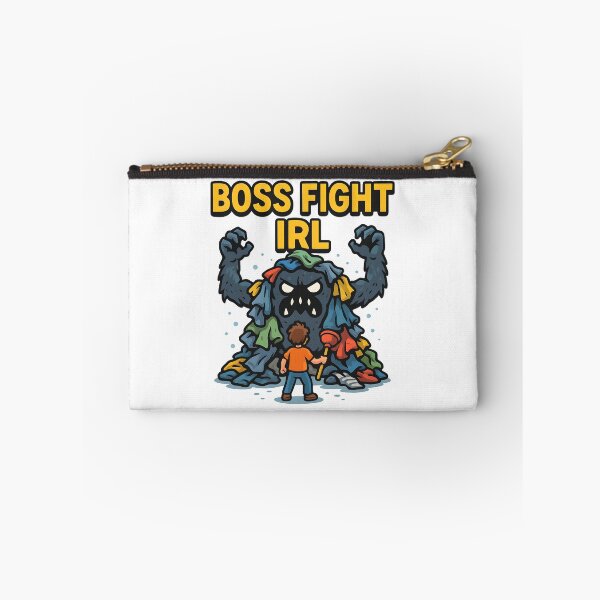 Item preview, Funny Boss Fight IRL Laundry Monster Cartoon Design. designed and sold by The-T-In-Retro.