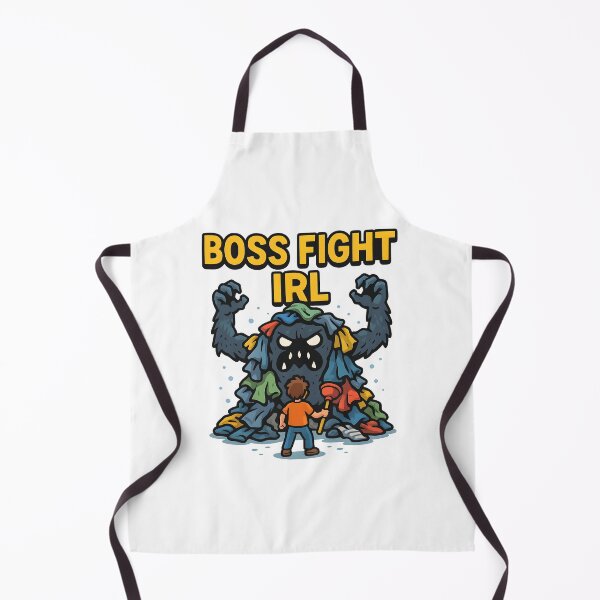 Item preview, Funny Boss Fight IRL Laundry Monster Cartoon Design. designed and sold by The-T-In-Retro.