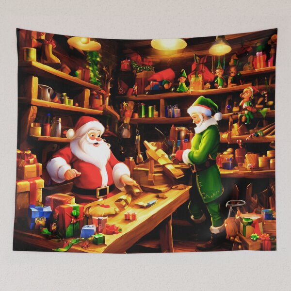 Item preview, Elves in the Workshop designed and sold by Zofia Sosnecka.
