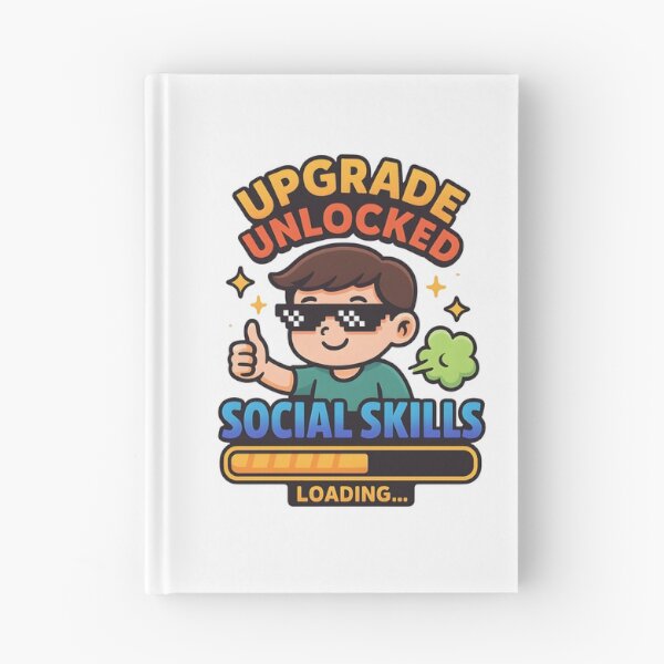 Item preview, Funny Level Up Social Skills Gamer Meme T-Shirt Design. designed and sold by The-T-In-Retro.