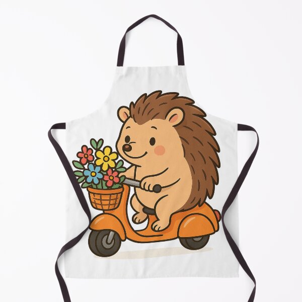 Item preview, Sweet Delivery – Hedgehog on a Flower Scooter designed and sold by MzulhilmiZam.