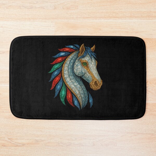 Item preview, Gemstone Mosaic Horse Portrait designed and sold by DigitalGemArt.