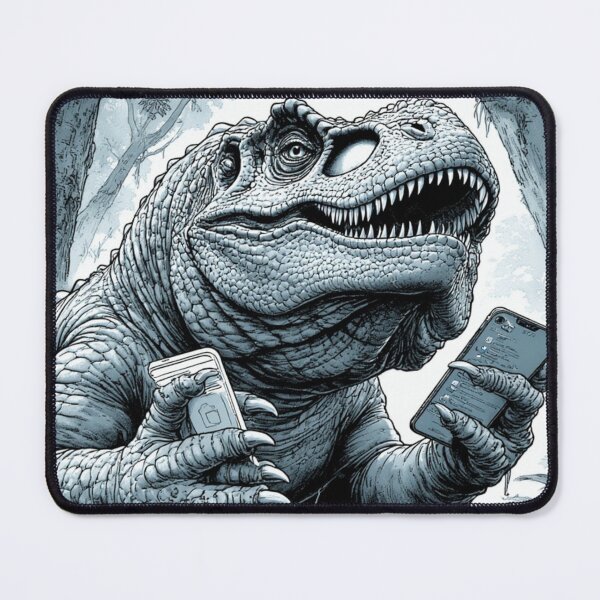 Item preview, T-Rex Using Smartphones in the Jungle designed and sold by YAM716.