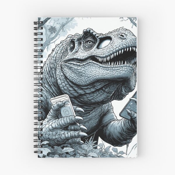 Item preview, T-Rex Using Smartphones in the Jungle designed and sold by YAM716.