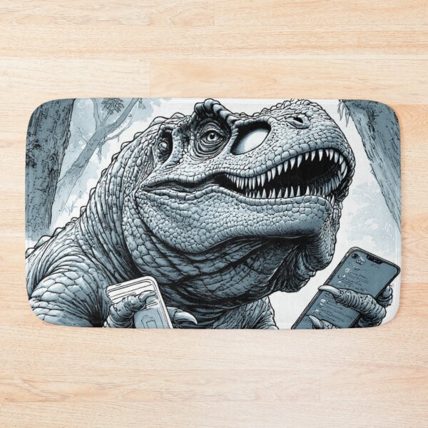 Item preview, T-Rex Using Smartphones in the Jungle designed and sold by YAM716.