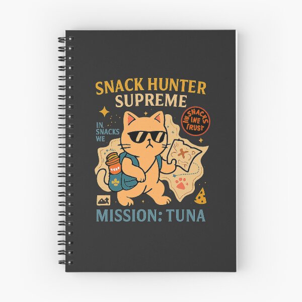 Item preview, Snack Hunter Supreme – Tuna Mission Cat Design designed and sold by SanPedroArt.