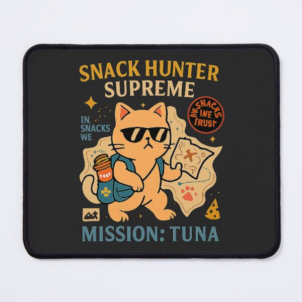 Item preview, Snack Hunter Supreme – Tuna Mission Cat Design designed and sold by SanPedroArt.