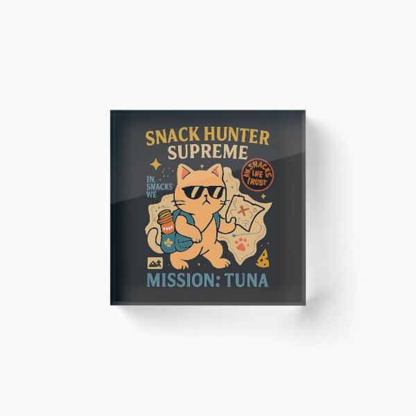 Item preview, Snack Hunter Supreme – Tuna Mission Cat Design designed and sold by SanPedroArt.