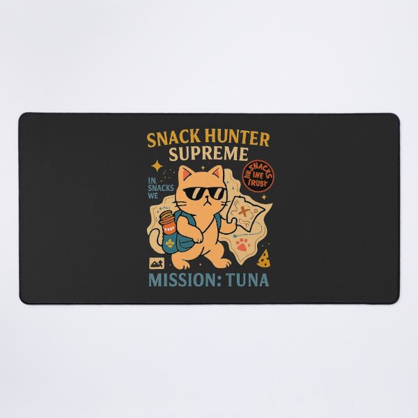 Item preview, Snack Hunter Supreme – Tuna Mission Cat Design designed and sold by SanPedroArt.