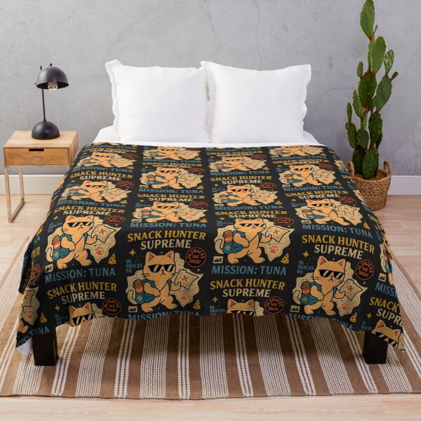 Item preview, Snack Hunter Supreme – Tuna Mission Cat Design designed and sold by SanPedroArt.