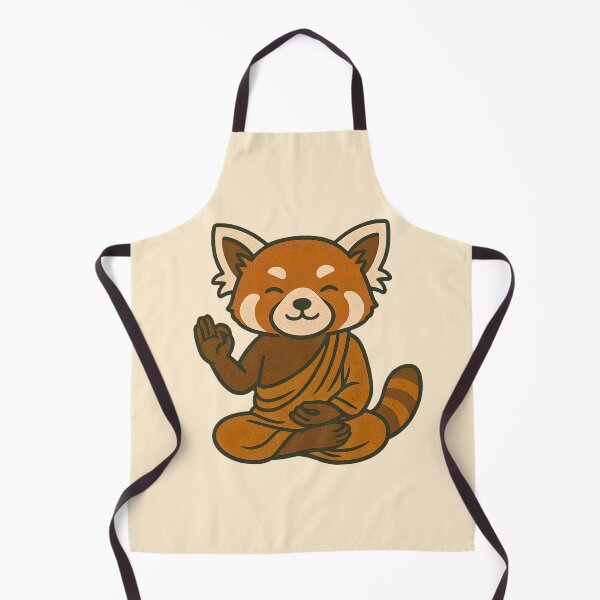 Item preview, Cute Zen Animal Meditation Buddha Art: Red Panda designed and sold by PinUpPizzazz.