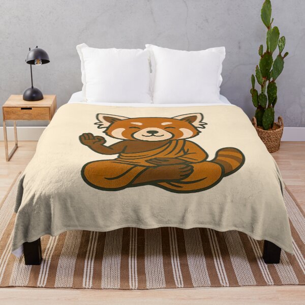 Item preview, Cute Zen Animal Meditation Buddha Art: Red Panda designed and sold by PinUpPizzazz.