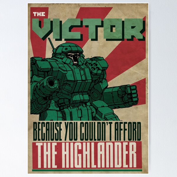 Item preview, Battletech 'Mechs: The Victor designed and sold by Blunderstated.