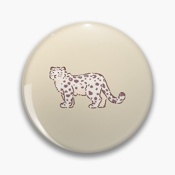 Item preview, Snow Leopard minimalist soft textured illustration designed and sold by Magnificent Lizard.