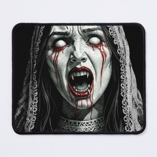 Item preview, Gothic Vampire's Lament - Crying Blood Horror Art designed and sold by Arcaucil.