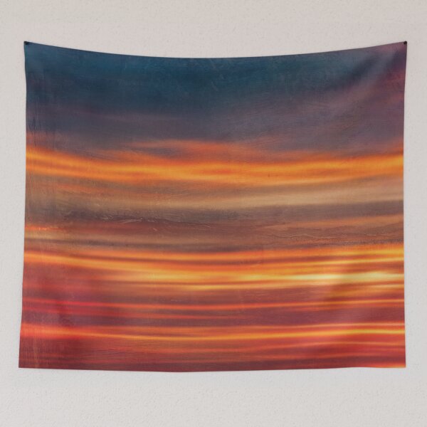 Item preview, Textured Sunrise I - Red designed and sold by Skyline-Art-Inc.