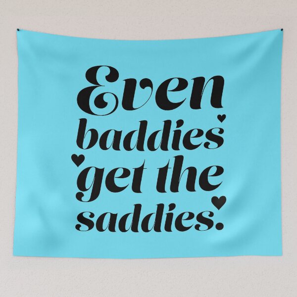Item preview, Even Baddies Get the Saddies - Black designed and sold by sillyjess.