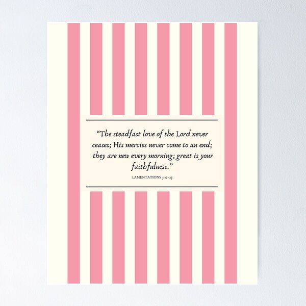 Item preview, Lamentations 3:22-23 designed and sold by peachmoonbeam.