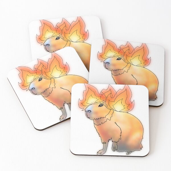 Item preview, Capybara Wearing a Fire emoji Hat – animalzinhats designed and sold by Ashley’sAnimalz.