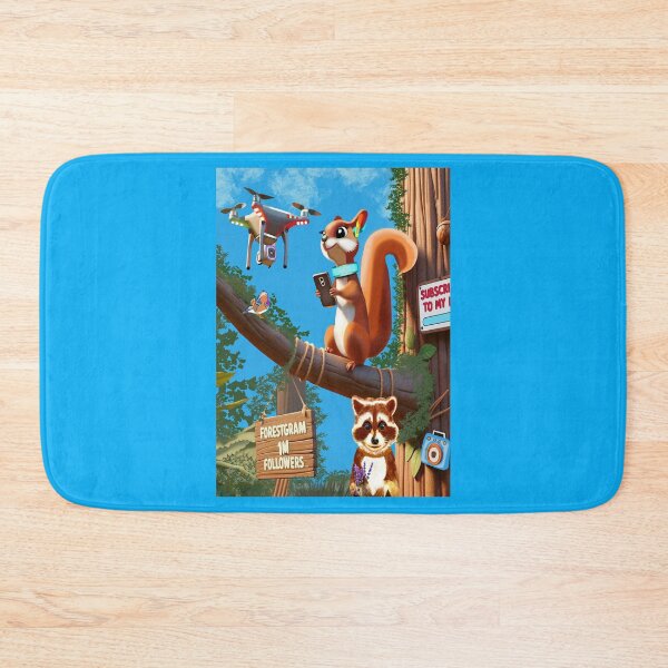 Item preview, Viral Squirrel–Influencer Art Print in The Style Of Forest Stars Of Social Networks | Fancy Design of Cyber Squirrels in tmon Headphones, From Felia designed and sold by Felia001.