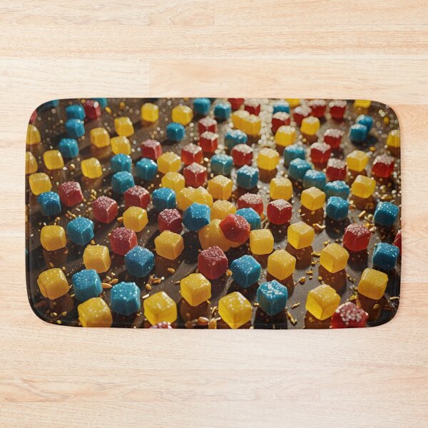 Item preview, Sweet Spectrum – Colorful Jelly Candy Cubes designed and sold by PawPrintedArt.