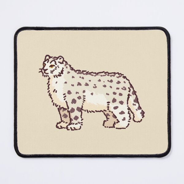 Item preview, Snow Leopard soft textured illustration designed and sold by Magnificent Lizard.
