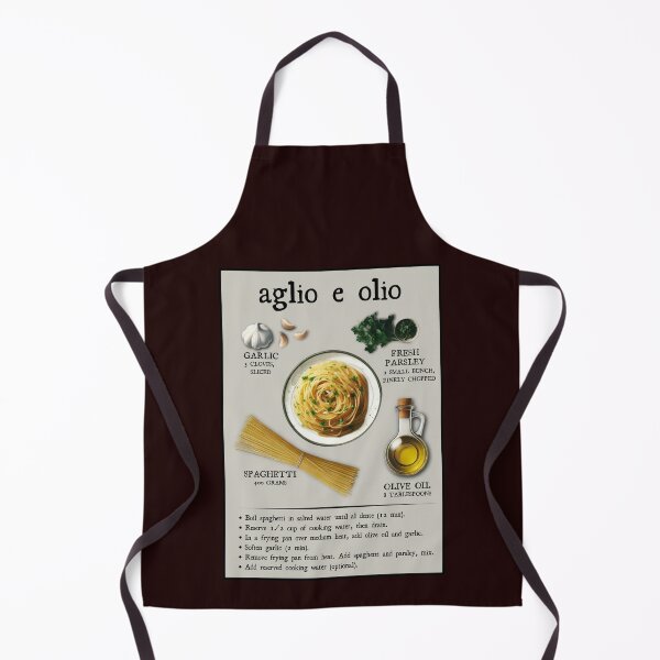Item preview, Classic Spaghetti Aglio e Olio Recipe – Minimalist Italian Pasta Kitchen Art designed and sold by SHELOPS.