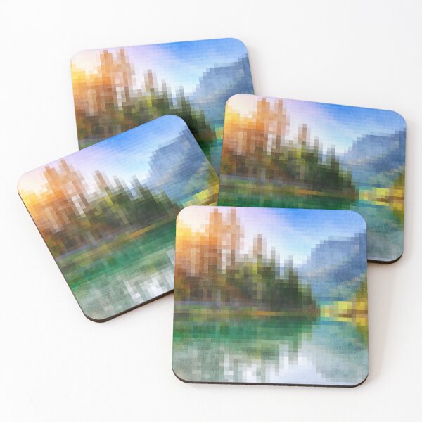 Item preview, Pixilated Sunrise  designed and sold by Skyline-Art-Inc.