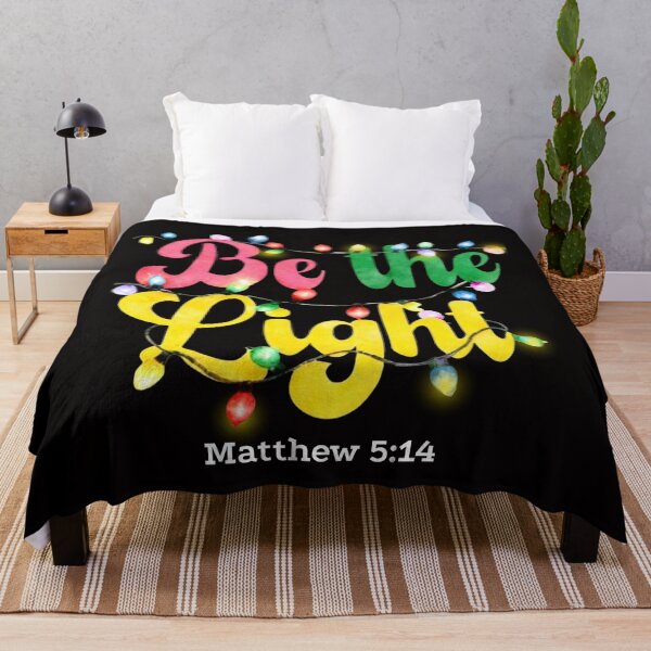 Item preview, be the light Christmas - bible verse matthew 5:14 designed and sold by loveforallages.