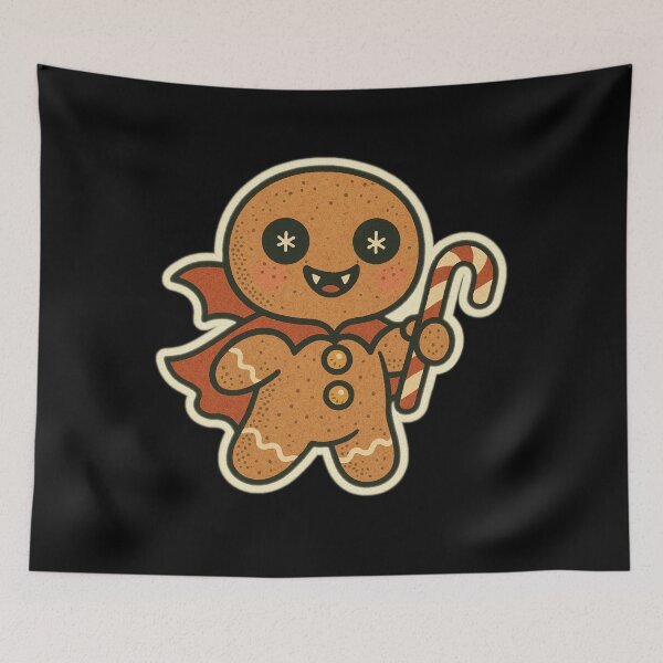 Item preview, Retro Christmas Horror Characters – Vampire Gingerbread – Vintage • Spooky Cute designed and sold by JacobKAurumhead.