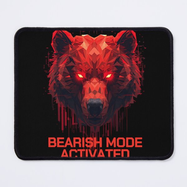 Item preview, Bearish Mode Activated, Trader & Crypto Market Sticker designed and sold by Moodune.