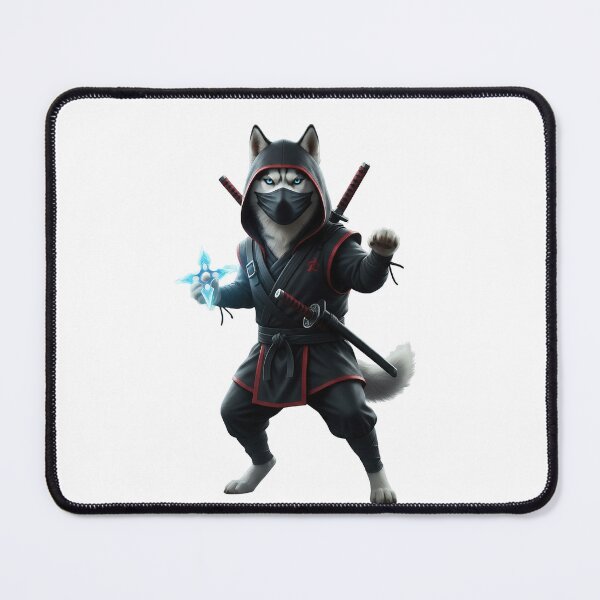 Item preview, Husky Ninja Shadow Warrior | Samurai Dog Martial Arts Art designed and sold by TheArtForge.