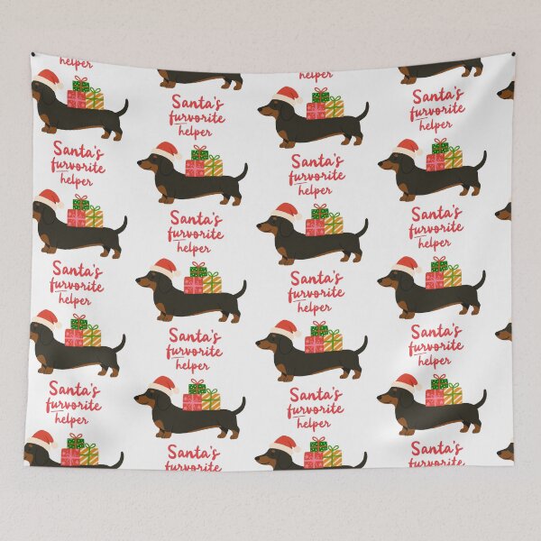 Item preview, Santa's Favorite Helper - Dachshund  designed and sold by blackdogbuckeye.