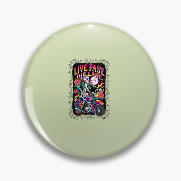 Item preview, Live-Fast-Die-Last.-Cool-Biker-Design designed and sold by ValerieKohler43.